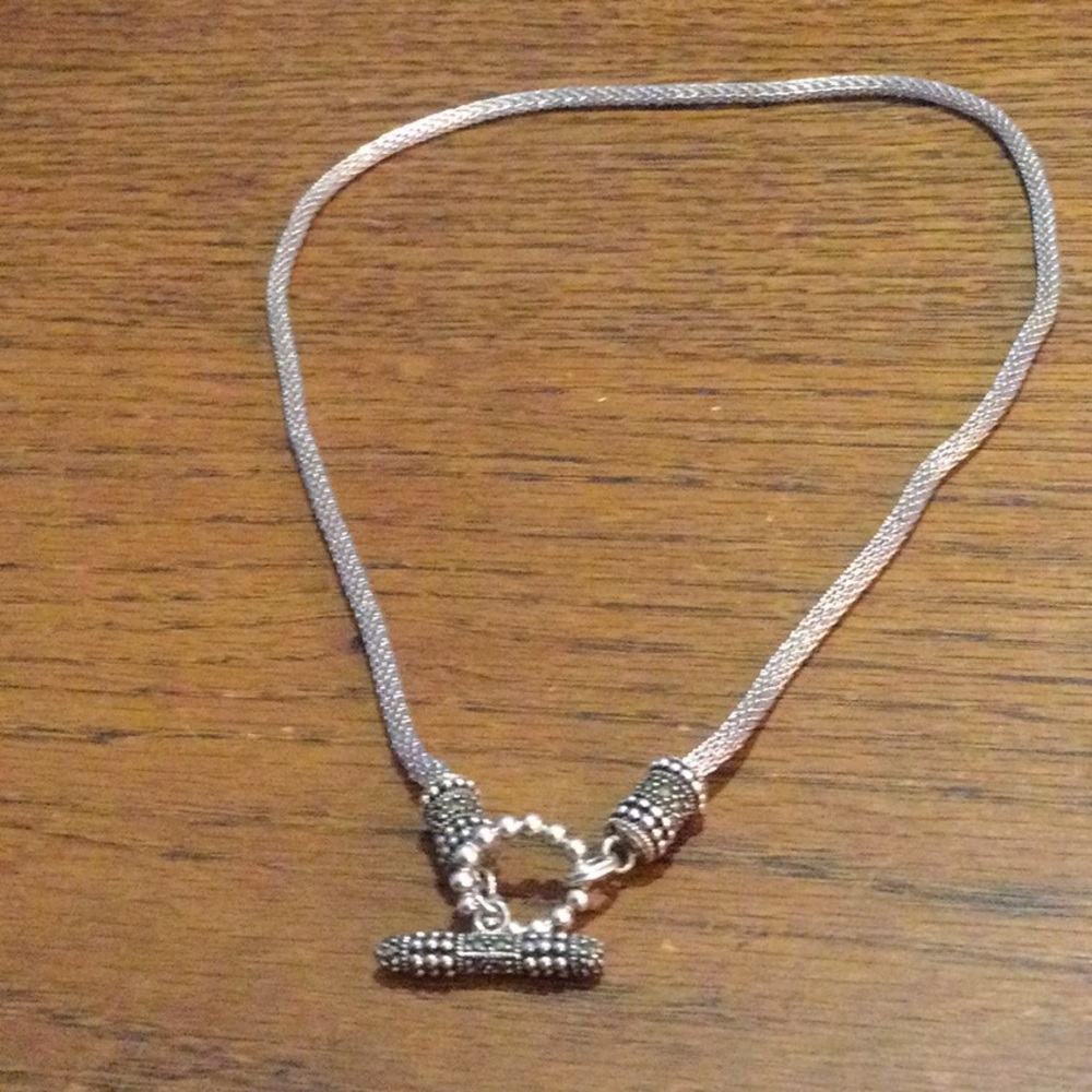 Judith Ripka Mesh Toggle Necklace